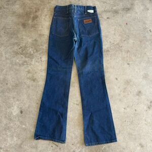 Vintage 70s Wrangler No Fault Denim Flared Bootcut Jeans Size 27X31 NWT